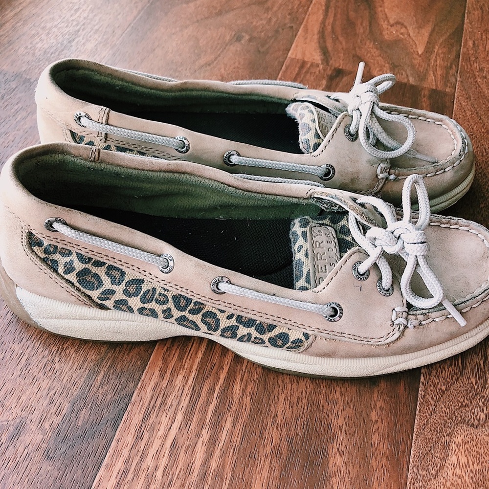 Sperry Top Sider Leopard Print Size 7